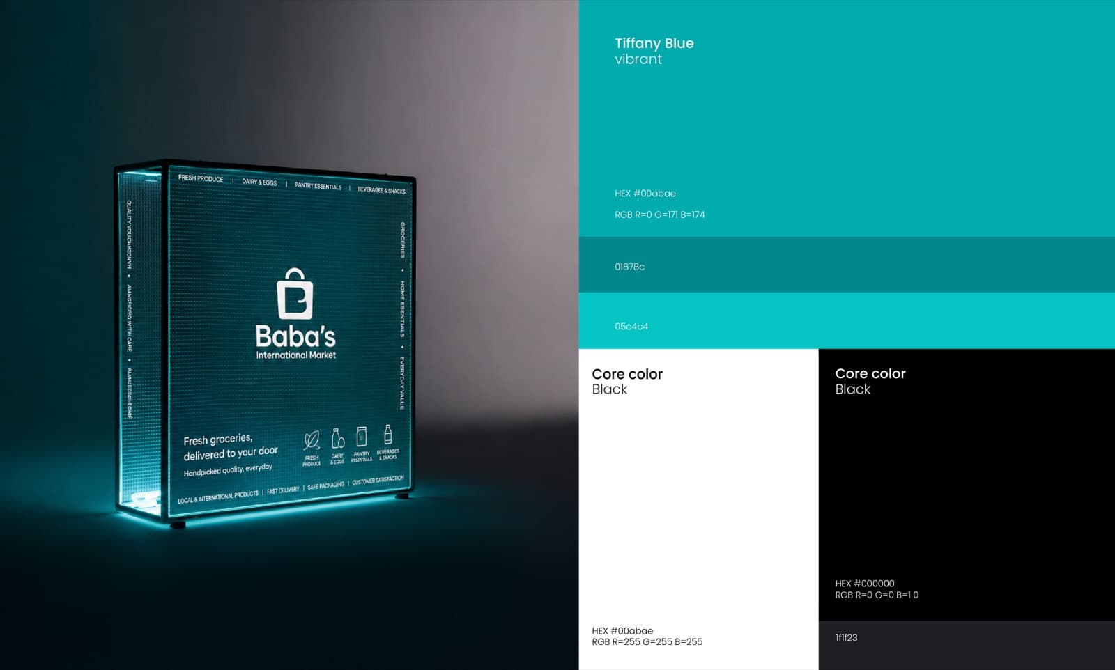 Omar Helal brand identity design project - Baba's Market Brand Identity gallery image 3