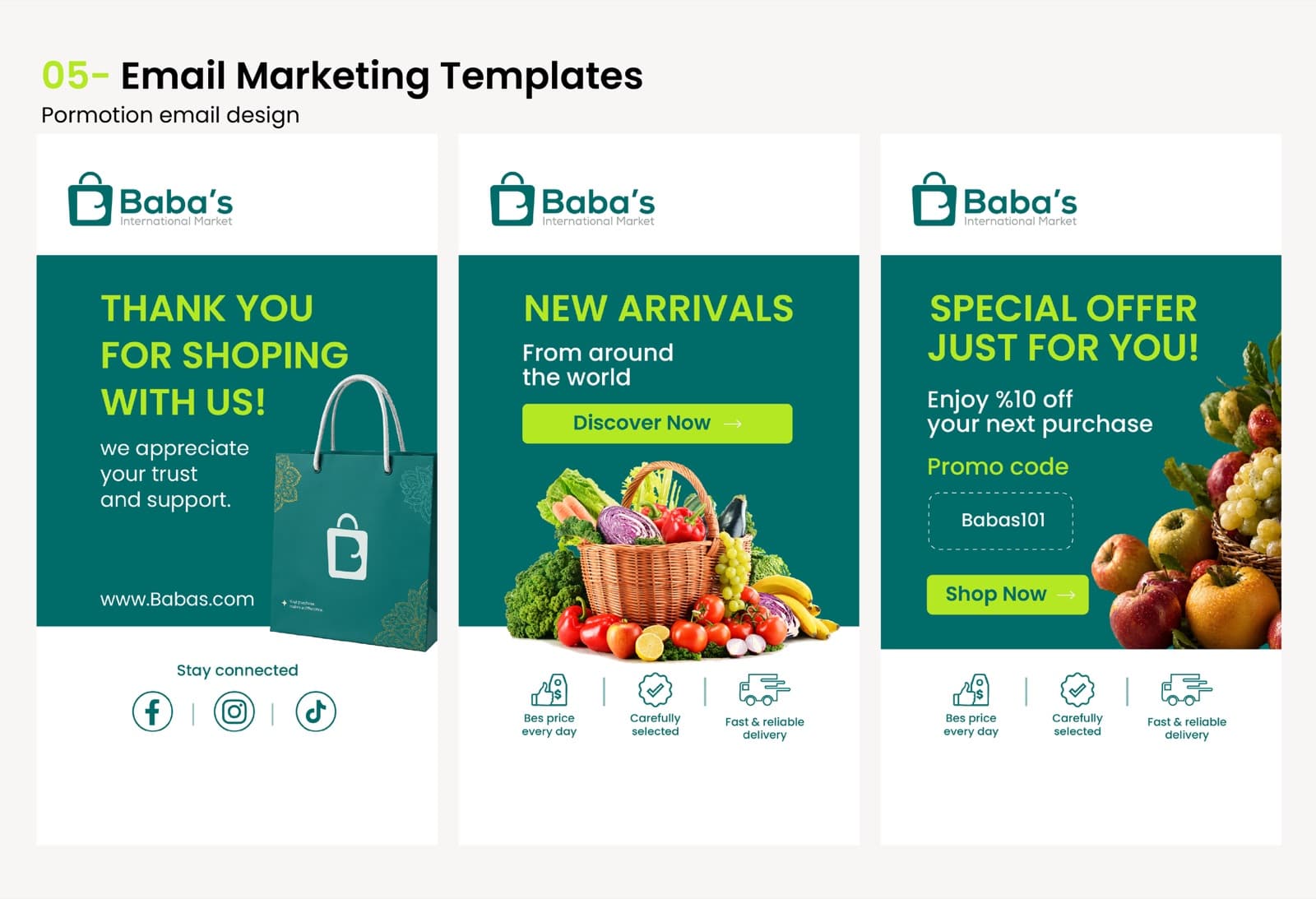 Omar Helal retail campaign design project - Baba's Retail Marketing System gallery image 6