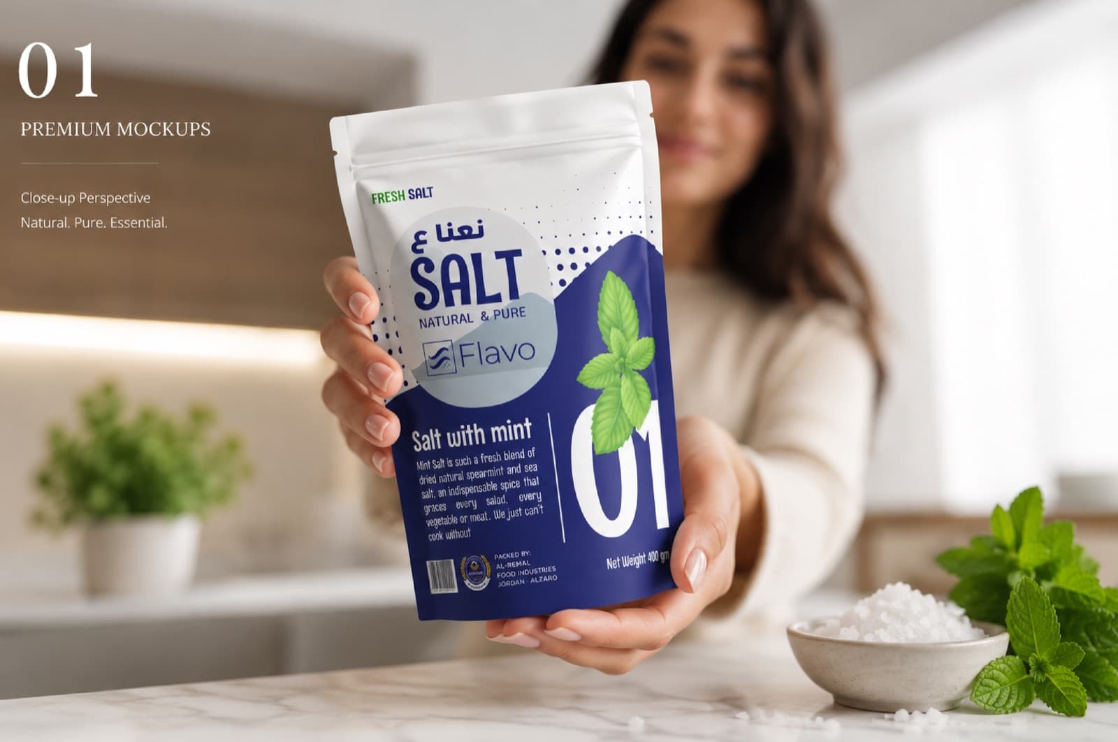 Omar Helal packaging design project - Flavo Premium Salt Packaging gallery image 4