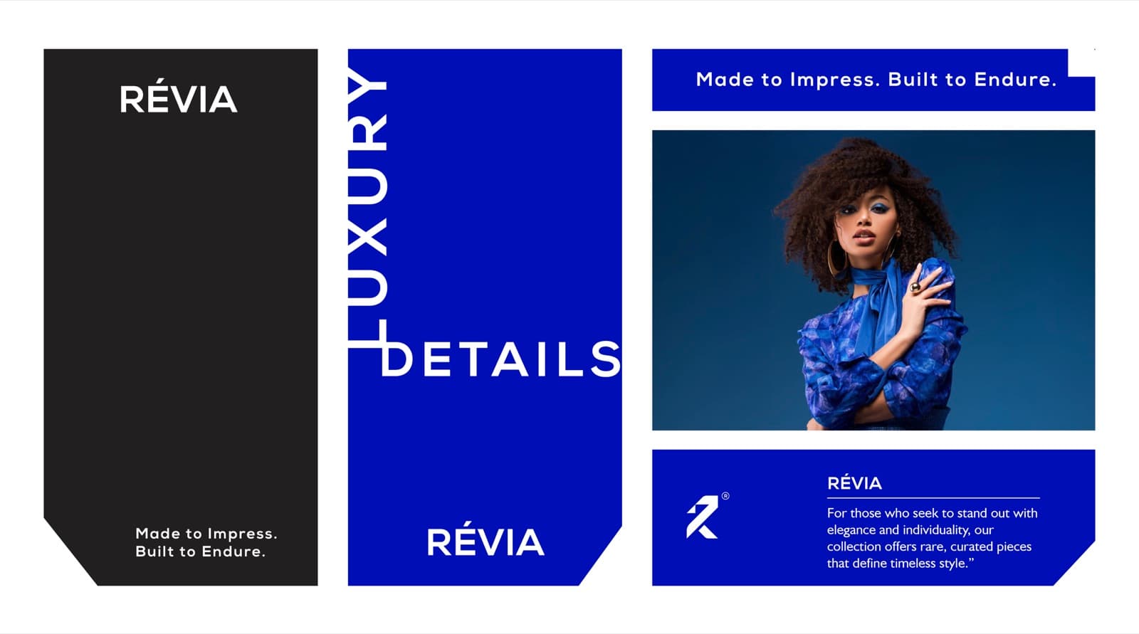 Omar Helal fashion brand identity project - RÉVIA Fashion Brand Identity gallery image 5