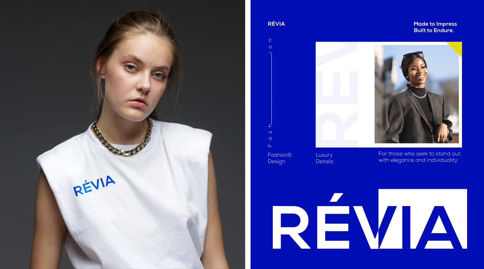 Omar Helal fashion brand identity project - RÉVIA Fashion Brand Identity gallery image 7