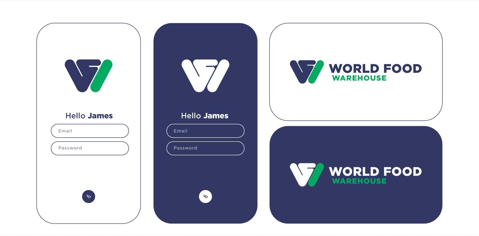 Omar Helal food retail brand identity project - World Food Warehouse Brand Identity gallery image 3