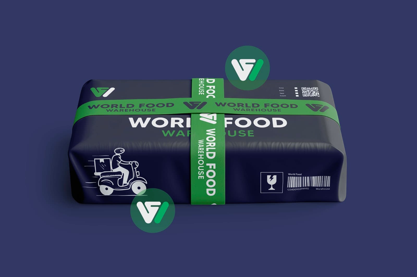 Omar Helal food retail brand identity project - World Food Warehouse Brand Identity gallery image 5