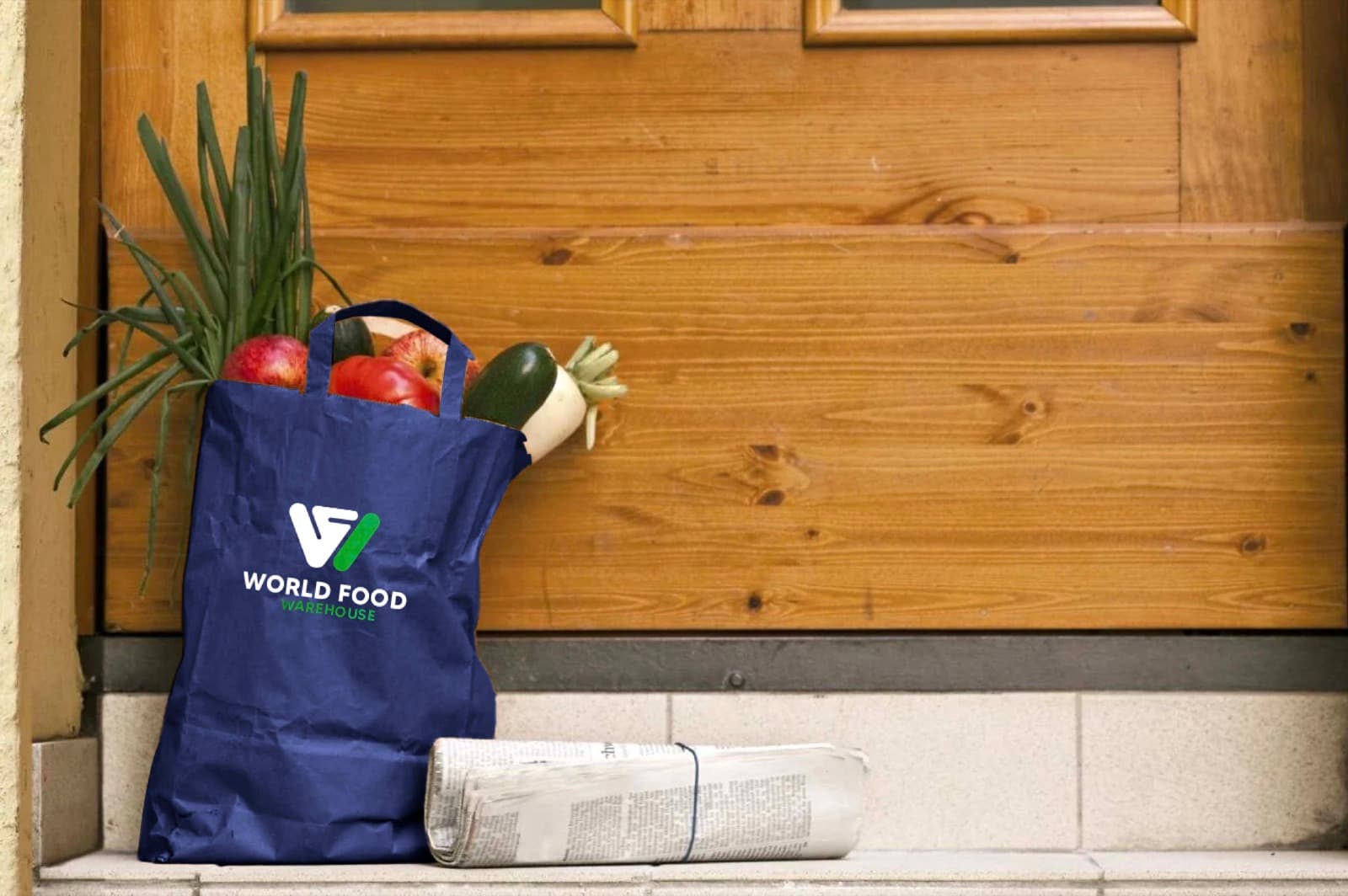 Omar Helal food retail brand identity project - World Food Warehouse Brand Identity gallery image 8